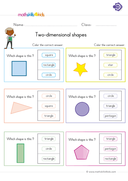 Shapes Worksheets For Grade 1