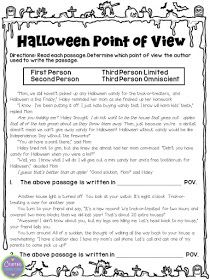 Point Of View Worksheets 4th Grade