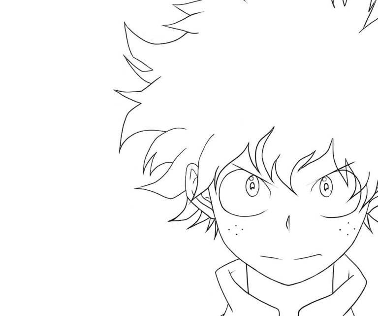 Anime Coloring Pages Mha