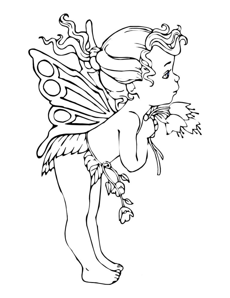 Fairy Coloring Pages For Kids