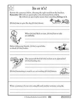 Language Worksheets For 4th Grade