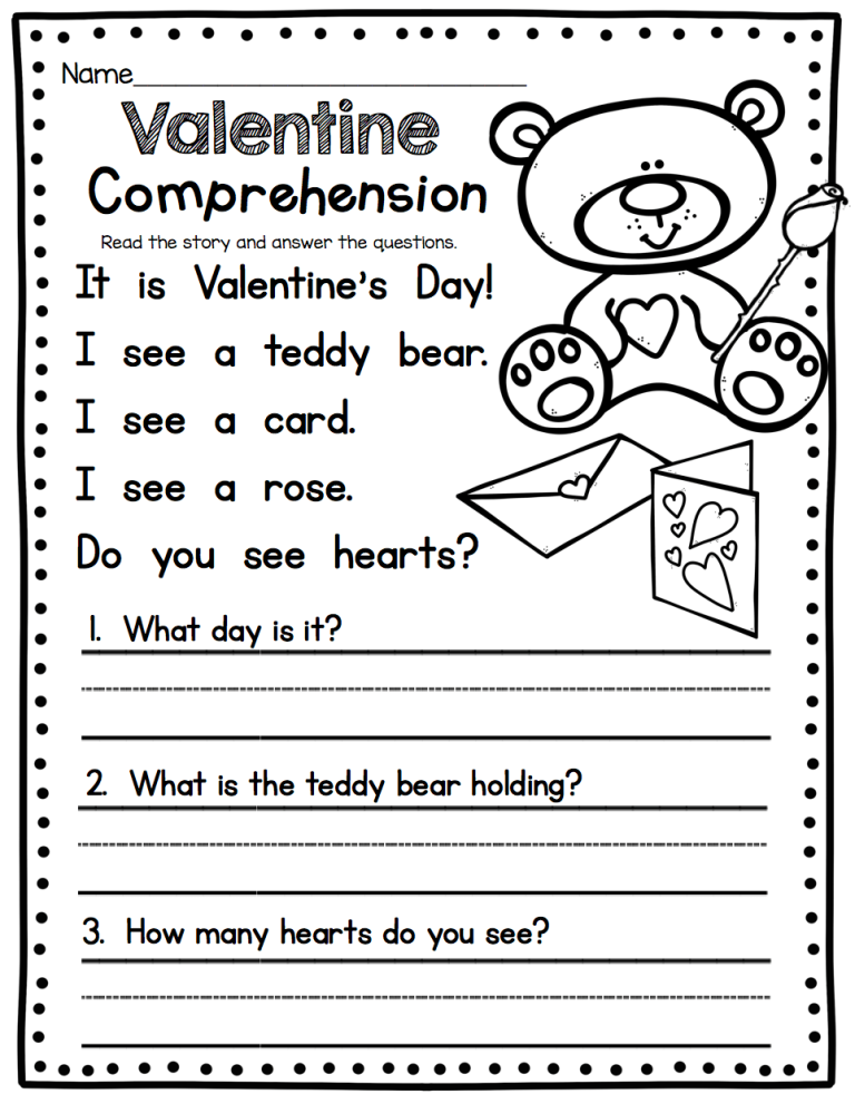 1st Grade Reading Worksheets For Kids