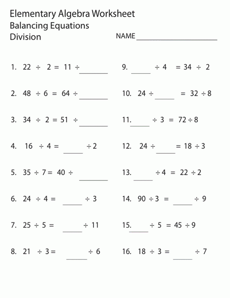 9th Grade Basic Math Worksheets