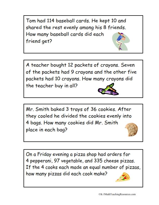 Multi Step Word Problems 4th Grade Pdf