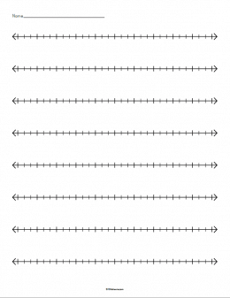 Number Line Worksheets Pdf