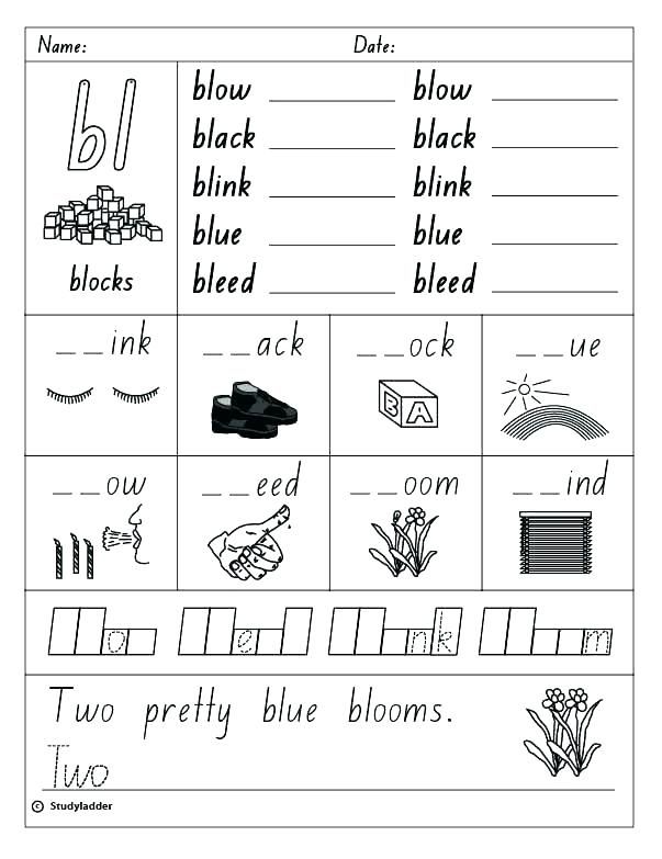 Free Phonics Worksheets Year 1