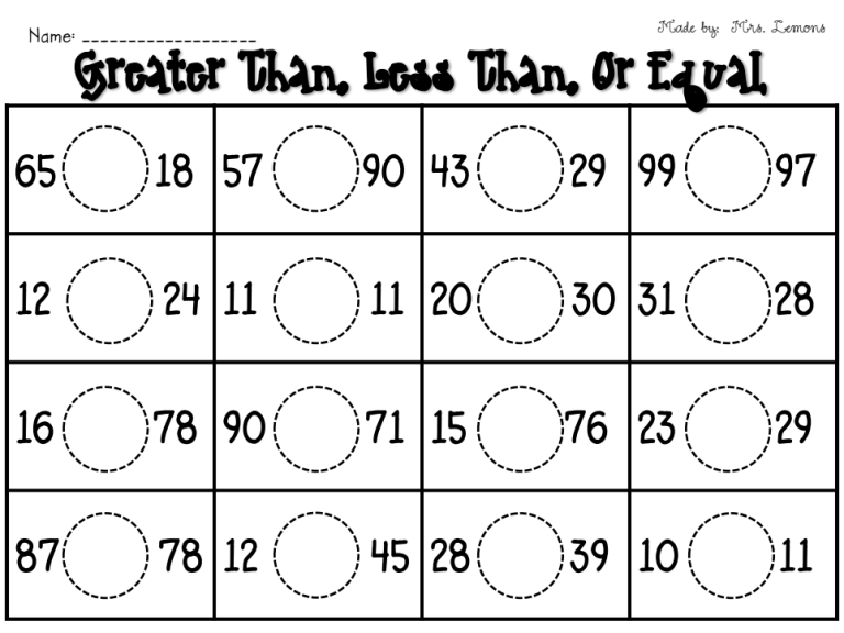 Ordering Numbers Worksheets 3rd Grade Pdf