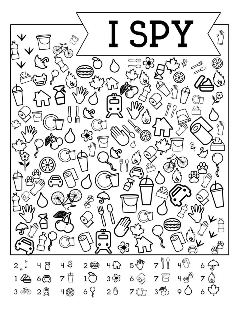 Fun Worksheets For Kids I Spy