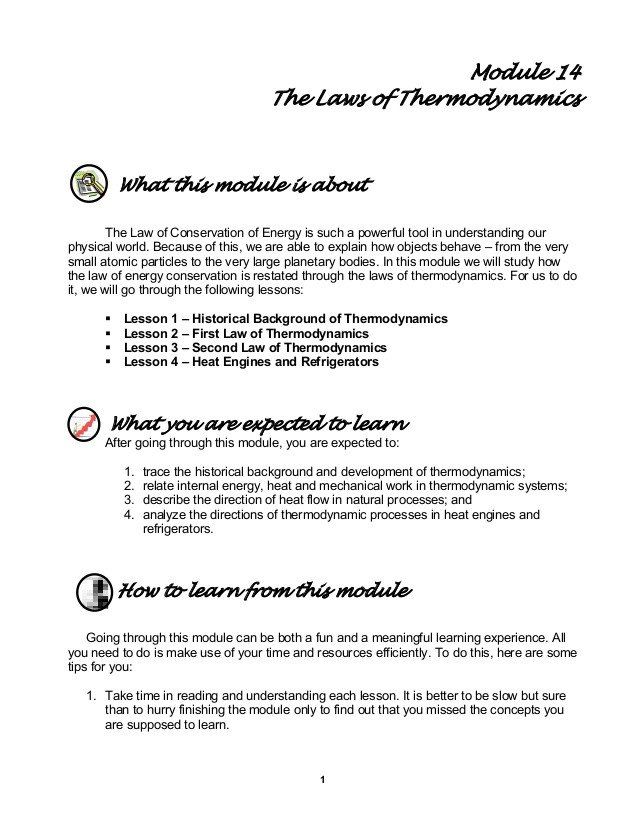 Thermodynamics Worksheet Answer Key