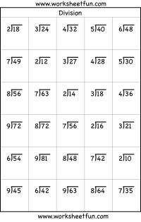 Short Division Worksheets With Answers