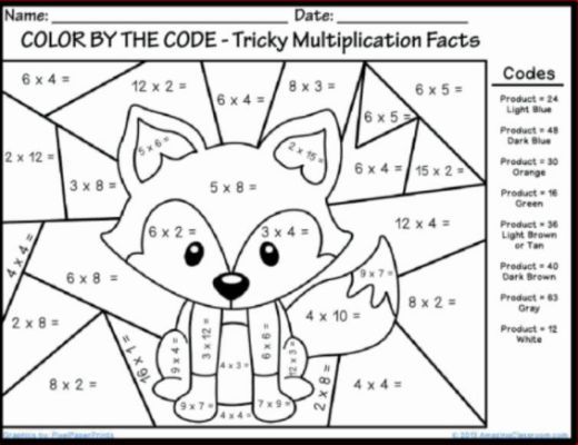 Maths Colouring Sheets