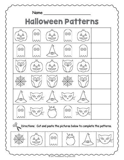 Halloween Worksheets Pdf