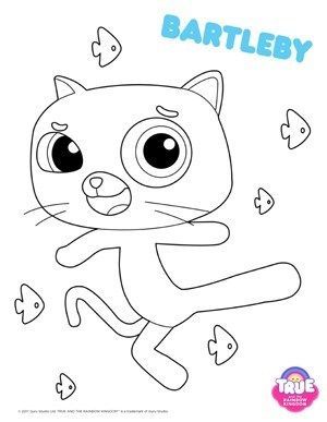 True And The Rainbow Kingdom Coloring Pages