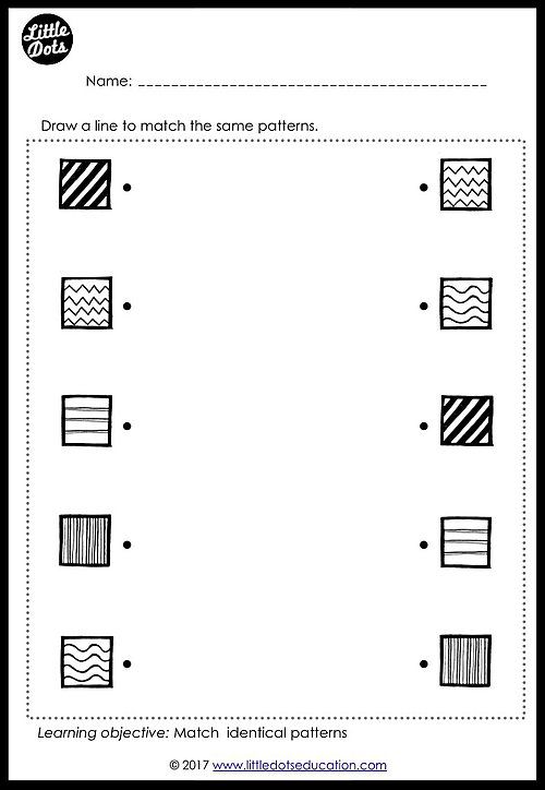 Matching Worksheets For Kindergarten