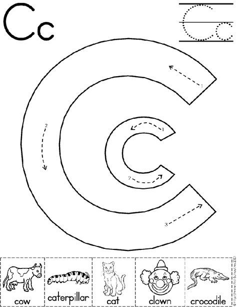 Letter C Worksheets For Pre K