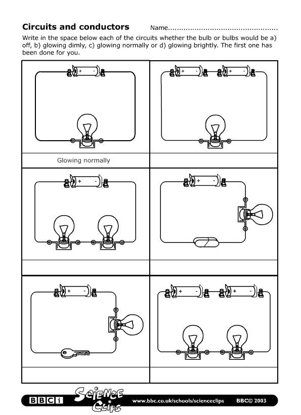 Circuits Worksheet