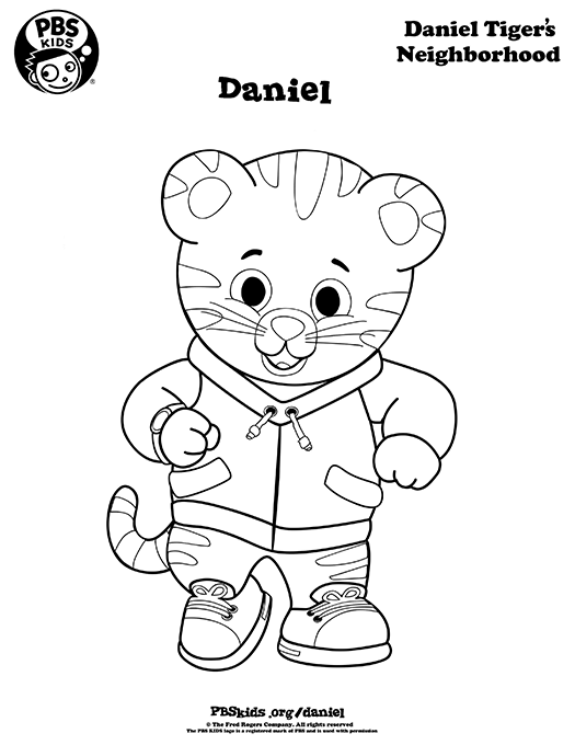 Daniel Tiger Coloring Book