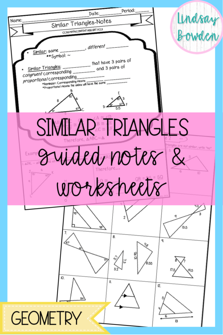 9th Grade Similar Polygons Worksheet