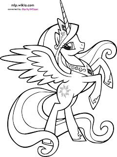 My Little Pony Coloring Pages Princess Celestia