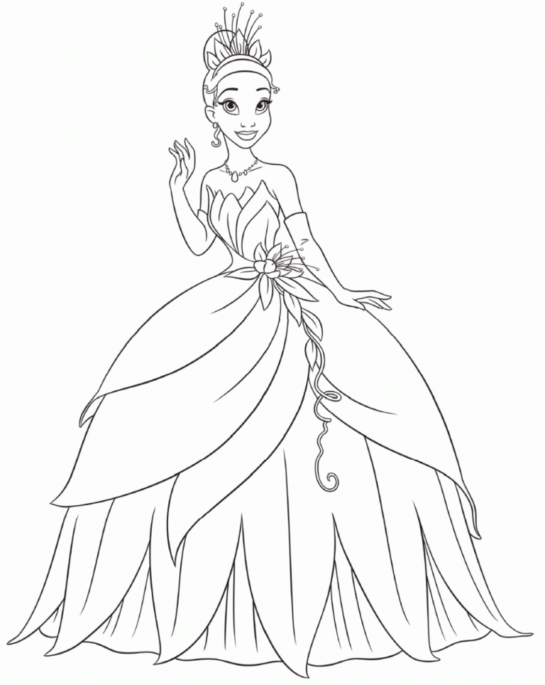 Tiana Coloring Pages