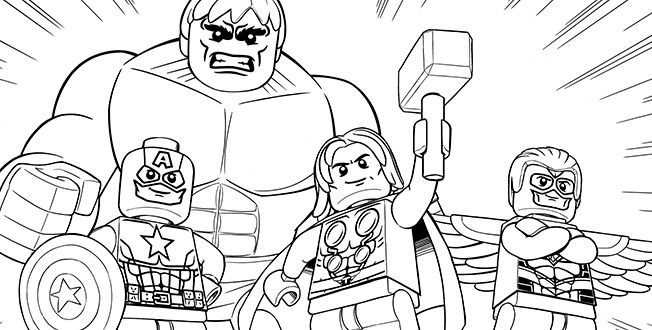 Lego Avengers Coloring Pages