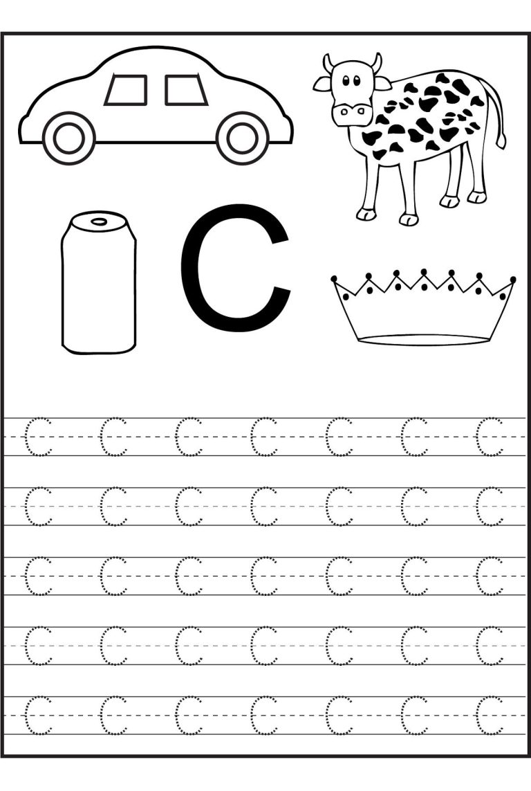 Preschool Letter Worksheets C