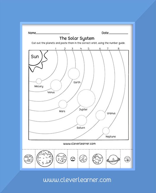 Solar System Worksheets For Kids