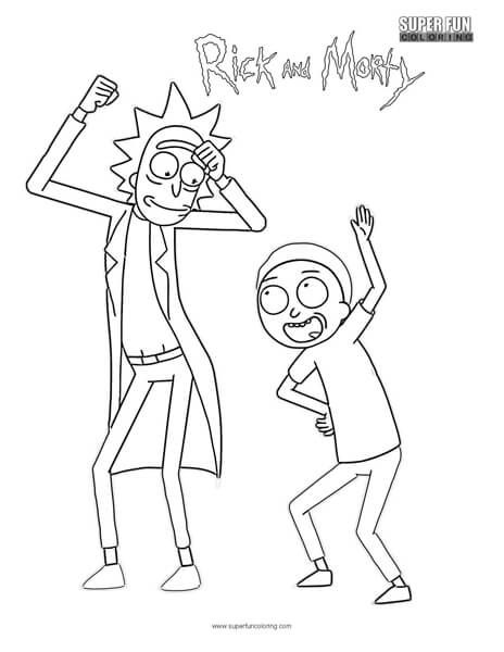 Rick And Morty Coloring Pages