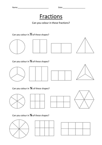 Ordering Fractions Worksheet Tes