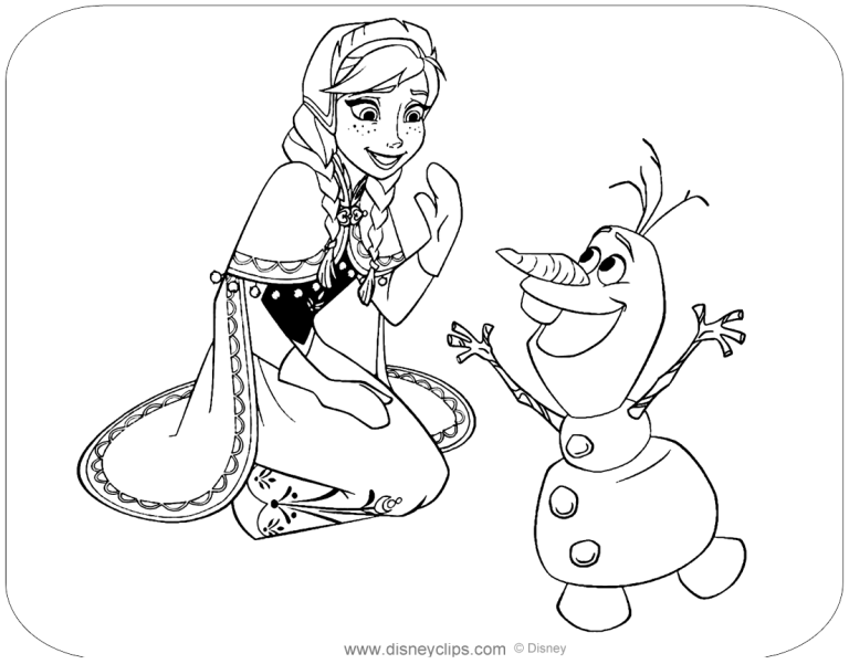 Olaf Coloring Pages