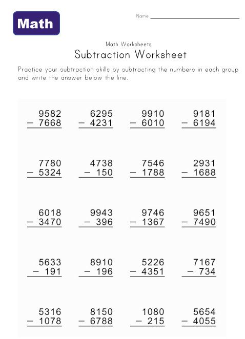 Subtracting Decimals Worksheets 6th Grade