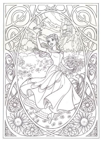 Printable Coloring Pages For Adults Disney