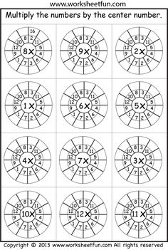 Math 7 Times Table Worksheet