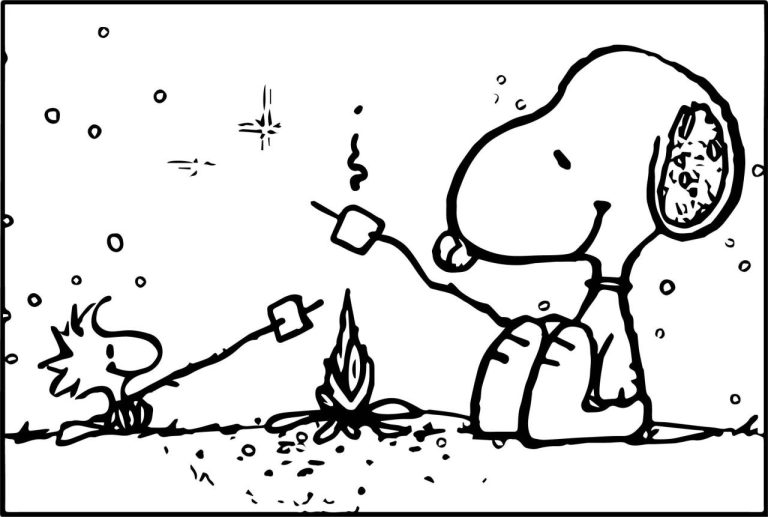 Snoopy Coloring Pages