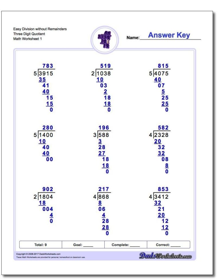 Division With Remainders Worksheet Grade 5