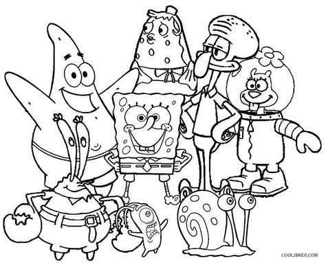 Colouring For Kids Spongebob