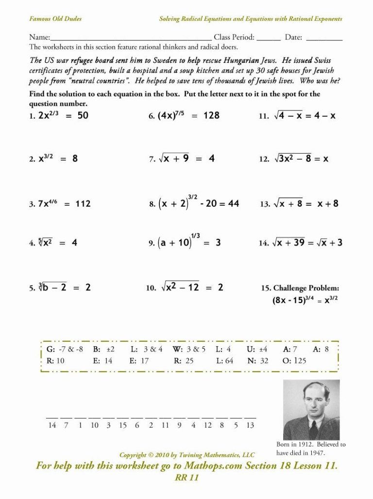 Simplifying Radical Expressions Worksheet Answer Key