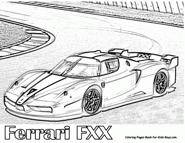 Ferrari Coloring Pages