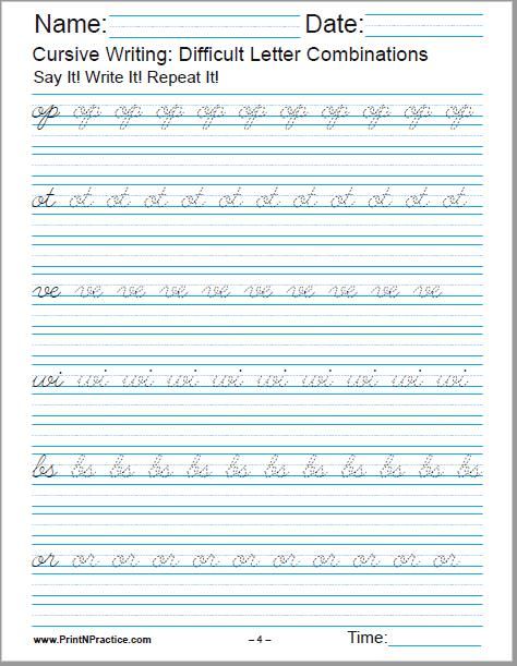 Handwriting Worksheets