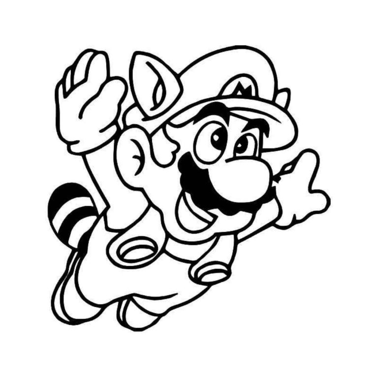 Mario Pictures To Color