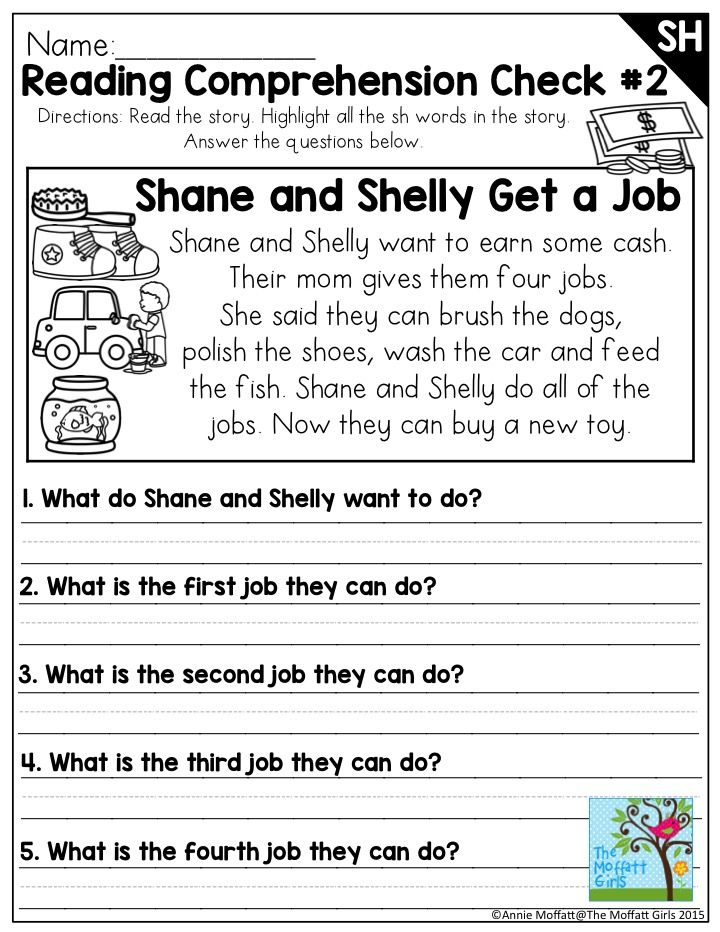 Sh Words Worksheet For Grade 3