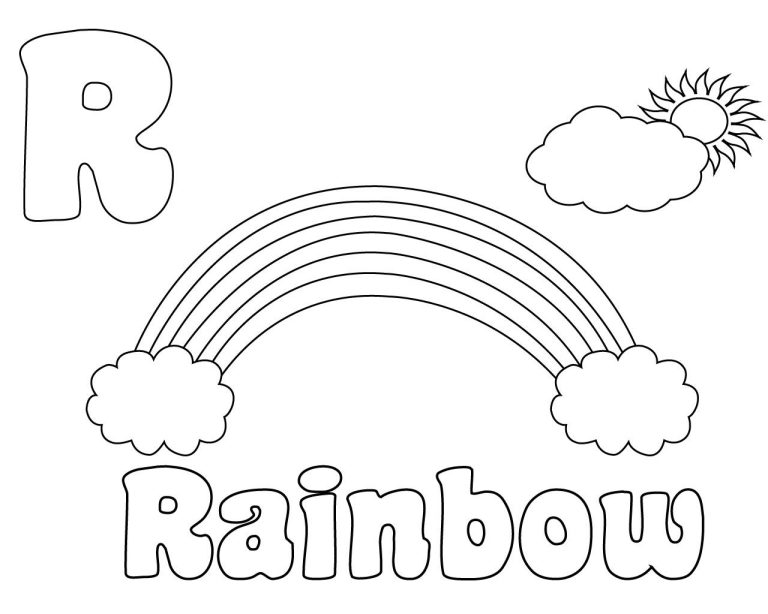 Letter R Coloring Pages