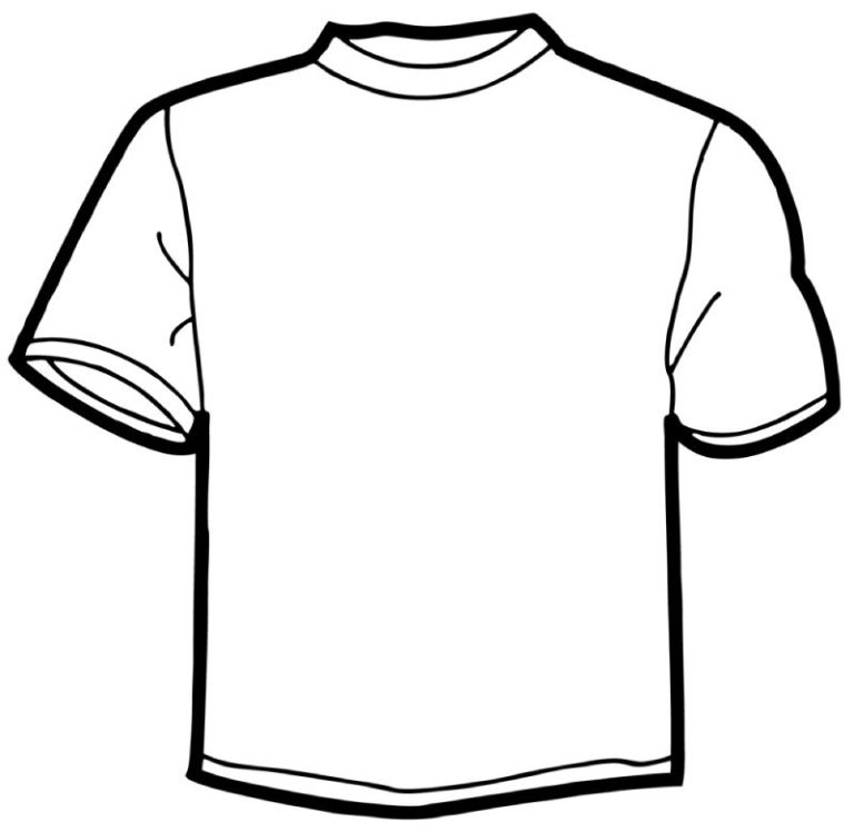 T Shirt Coloring Page