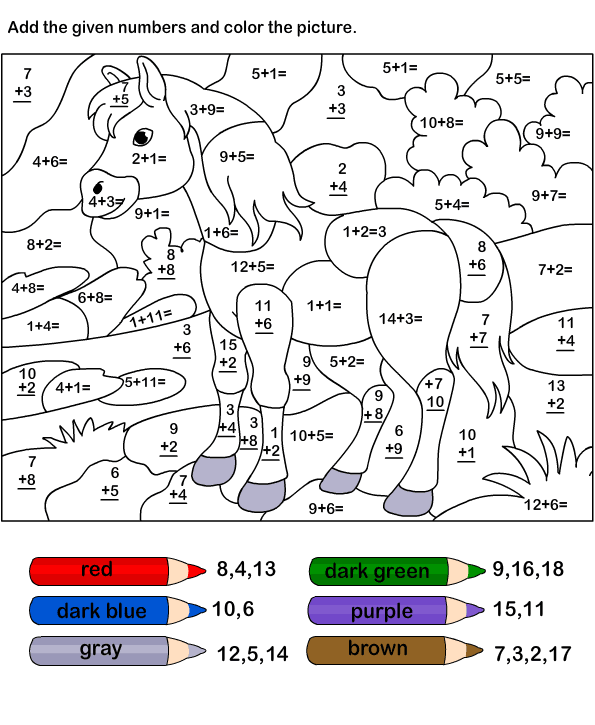 Math Coloring Worksheets