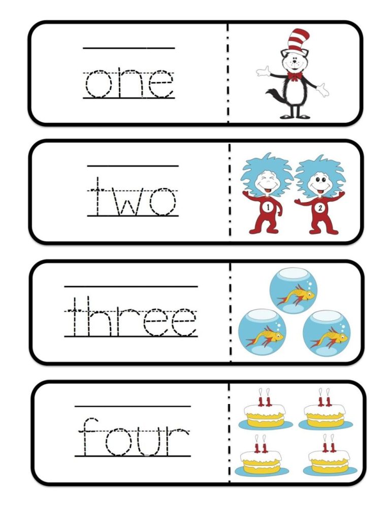 Dr Seuss Worksheets Kindergarten