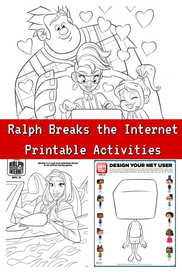 Ralph Breaks The Internet Coloring Pages