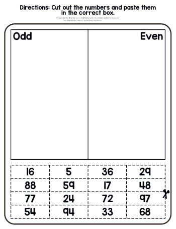 Odd And Even Numbers Worksheets 2nd Grade