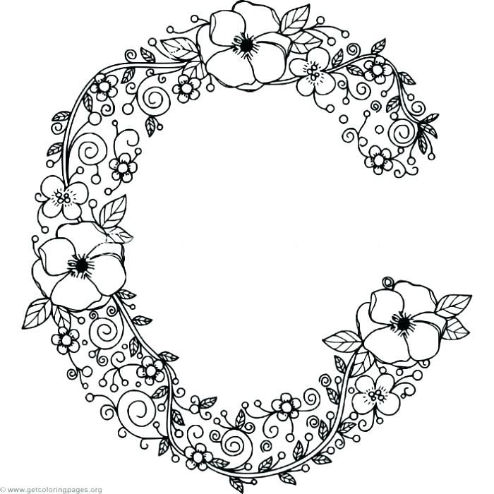 Letter C Coloring Pages