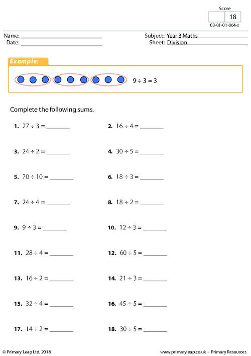 Year 3 Worksheets Free Printable Uk