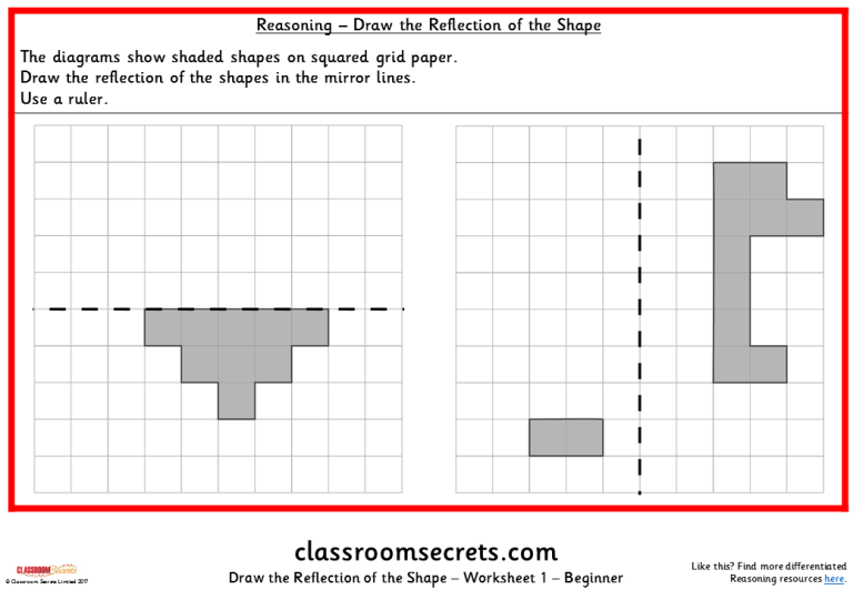 Reflection Worksheets Ks2